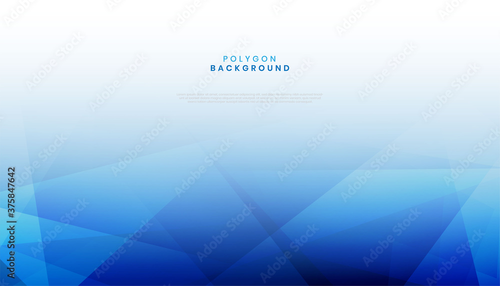 Obraz premium abstract modern blue polygon shape background
