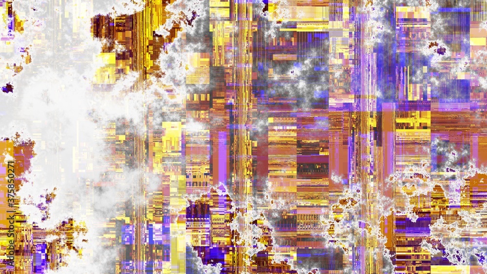 Imitation of a Datamoshing texture. Imitation of a Datamoshing texture.