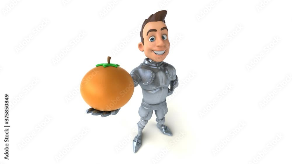 Fun 3D cartoon knight with alpha channel Fun 3D cartoon knight with alpha channel