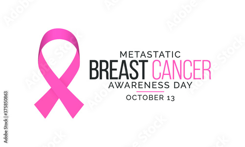 Vector illustration on the theme of Metastatic Breast Cancer awareness day observed each year on October 13th.