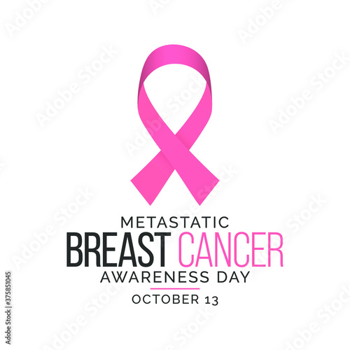 Vector illustration on the theme of Metastatic Breast Cancer awareness day observed each year on October 13th.