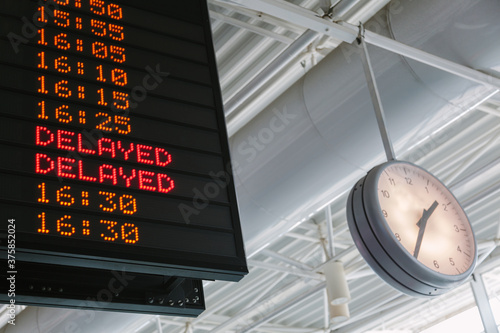 Information Panel at the Airport