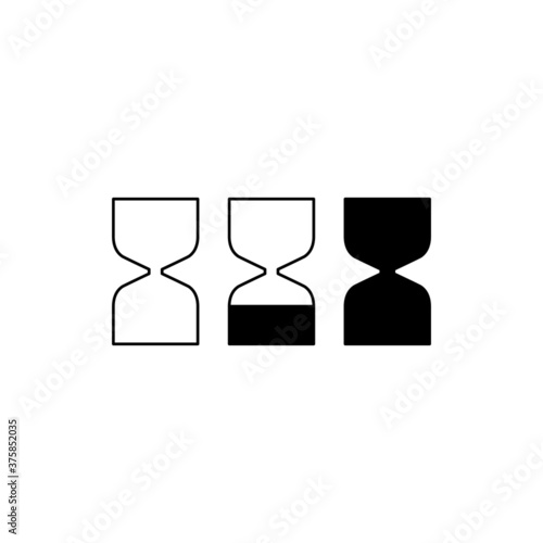 hourglass icon vector