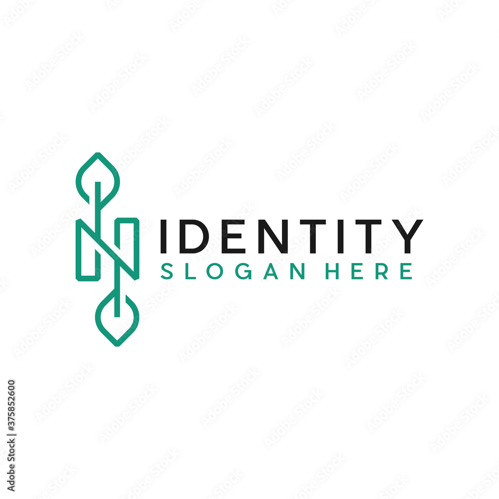 letter N with leaf concepts N logo template letter N icon nature logo template, Letter N initial with green leaf logo vector design template letter N with leaf concepts N logo template letter N icon nature logo template, Letter N initial with green leaf logo vector design template