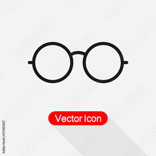 Glasses Icon, Eyeglasses Icon Vector Illustration Eps 10