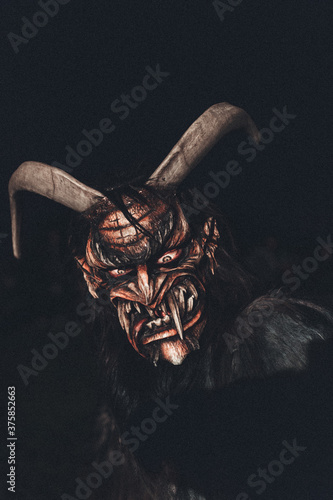 portrait of a helper to St. Nicholas - also called krampus