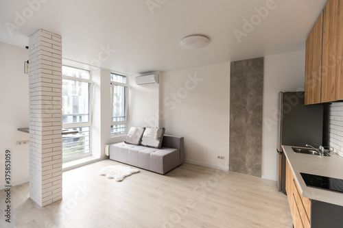 Wallpaper Mural Interior design: Modern Studio Apartment Torontodigital.ca