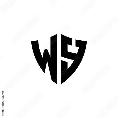 Free Download WY monogram logo with shield shape design template - GFXLoad