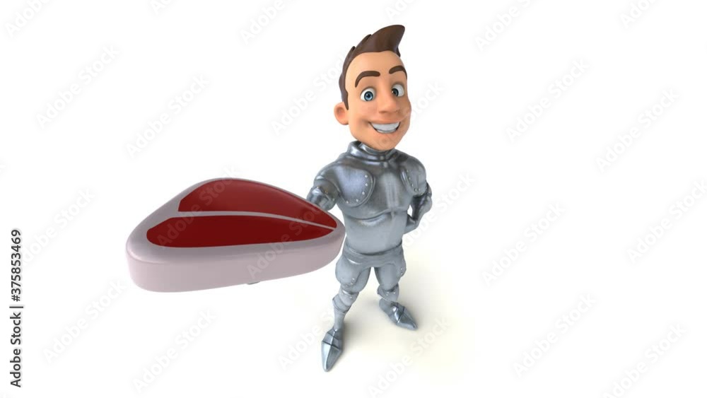 Fun 3D cartoon knight with alpha channel Fun 3D cartoon knight with alpha channel