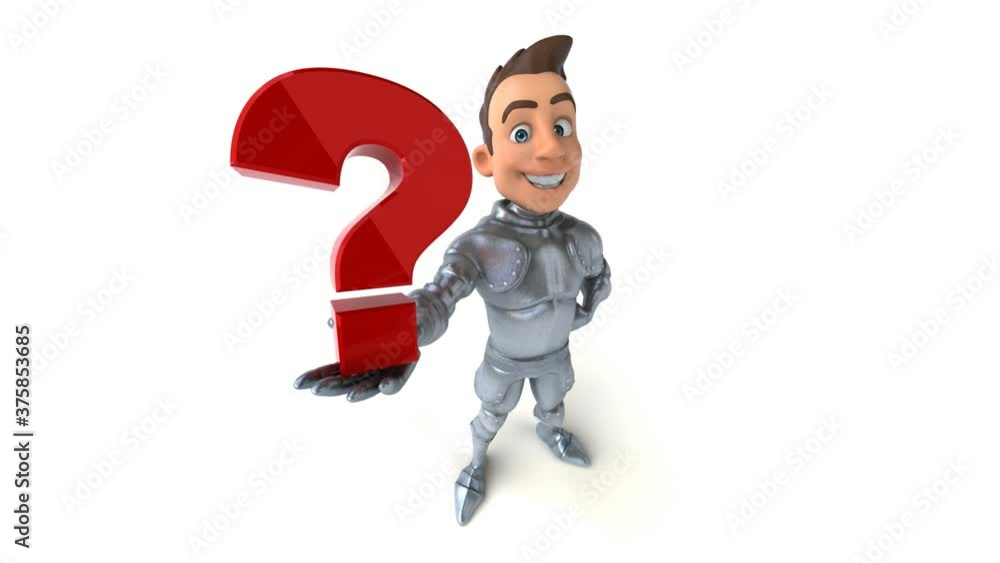 Fun 3D cartoon knight with alpha channel Fun 3D cartoon knight with alpha channel