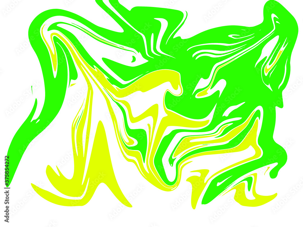 light green and yellow abstract watercolor pattern luxury fluid liquid color ink on white. light green and yellow abstract watercolor pattern luxury fluid liquid color ink on white.