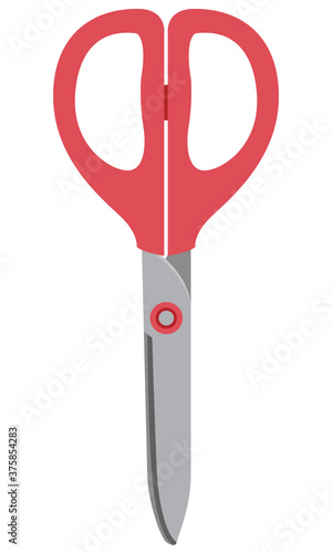 イラスト素材　はさみ　ハサミ　刃物　鉄　事務用品　工作　学校　ベクター