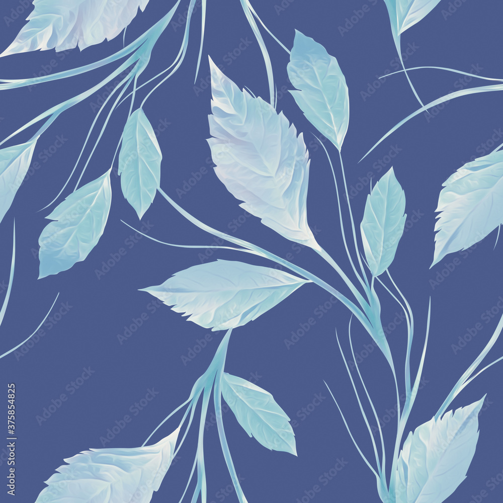 Leaves composition, seamless pattern. Leaves composition, seamless pattern.