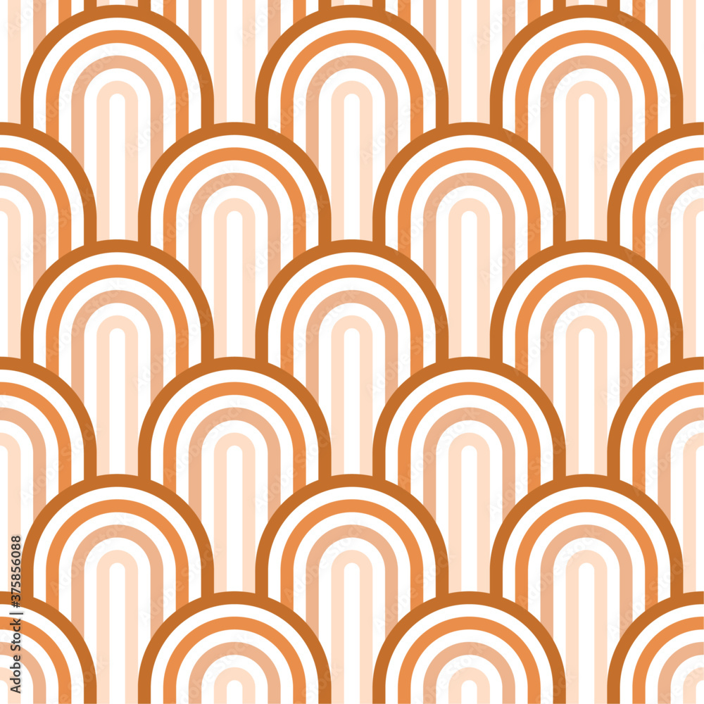 Abstract seamless pattern. Geometric background. Line art.  Boho wall decor. Texture for print, textile