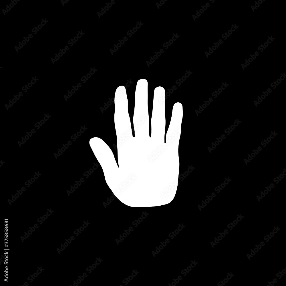 hand in black hand in black