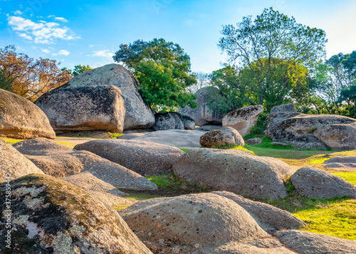 Beglik Tash megaliths - natural rock formation, prehistoric rock sanctuary on the southern Black Sea coast of Bulgaria