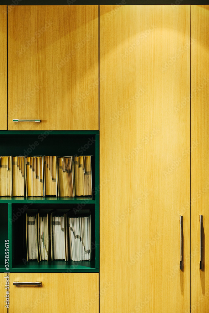 Detail of office furniture and papers Detail of office furniture and papers