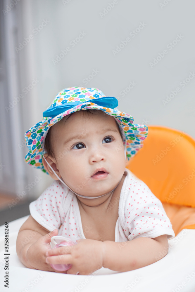 Close up portrait of asian baby girl. Close up portrait of asian baby girl.