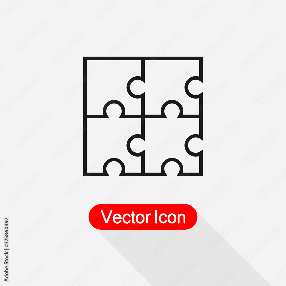 Puzzle Icon Vector Illustration Eps10