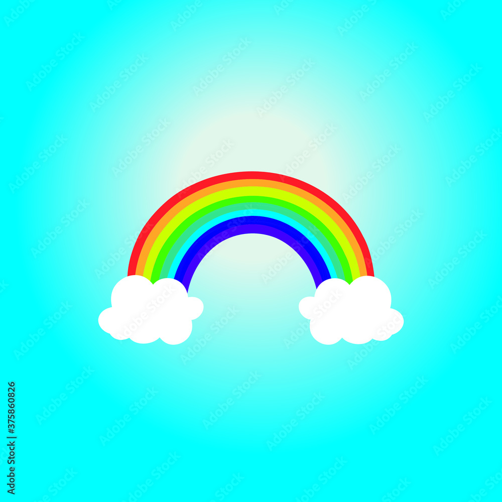rainbow and clouds rainbow and clouds
