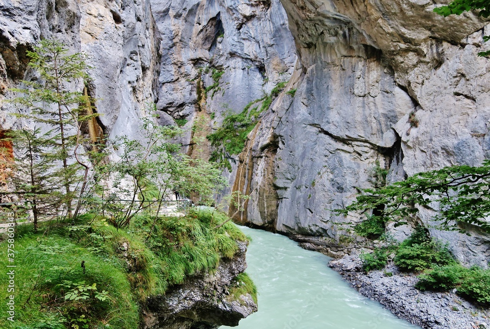 Fototapeta premium Aareschlucht, Meiringen, Zentralschweiz