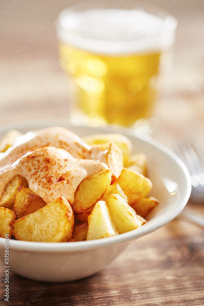 Patatas bravas typical spanish tapa Patatas bravas typical spanish tapa