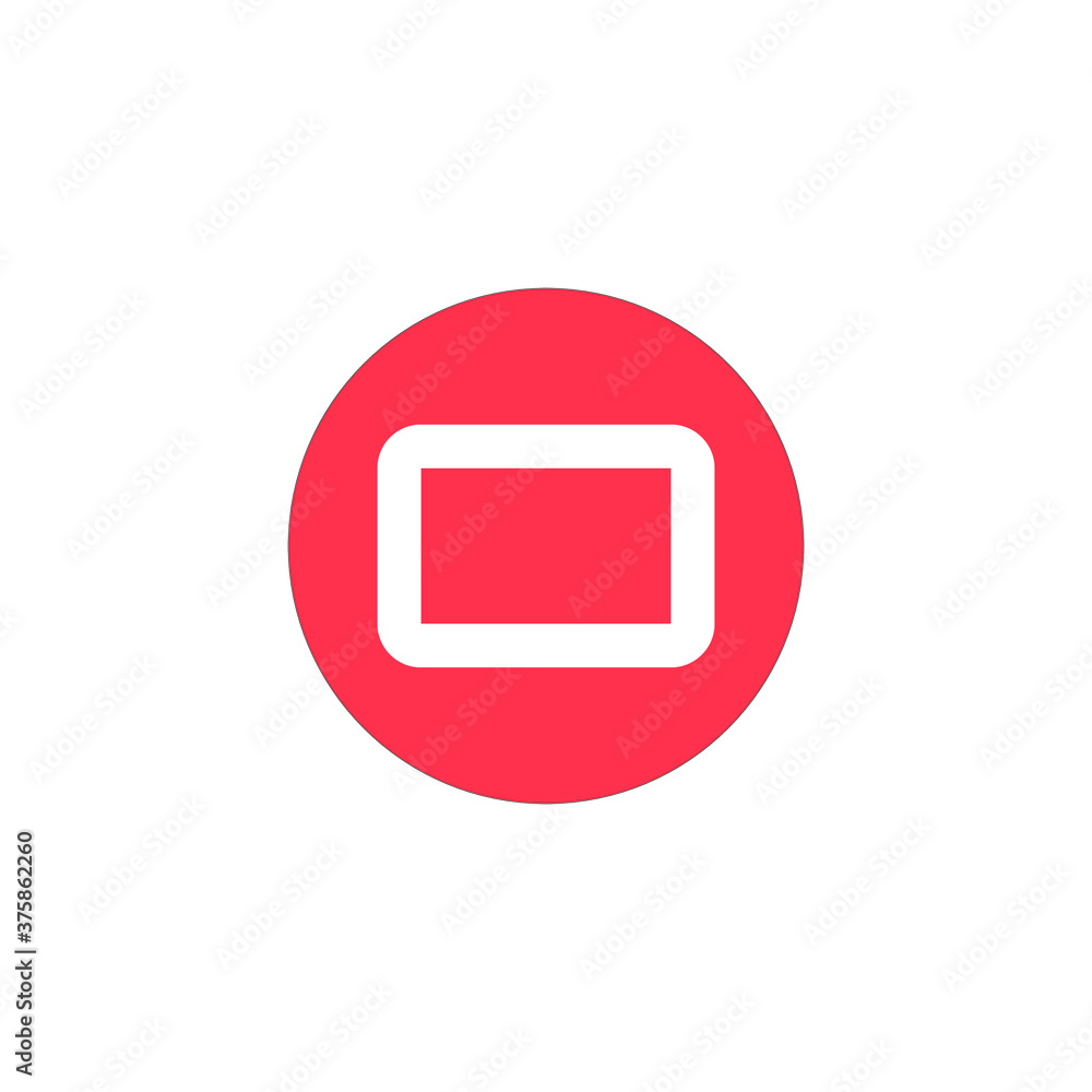 red button on the screen red button on the screen