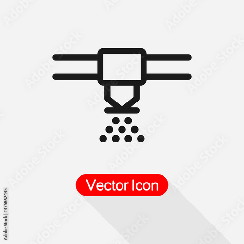 Sprinkler Icon, Ceiling Fire Extinguisher Icon Vector Illustration Eps10