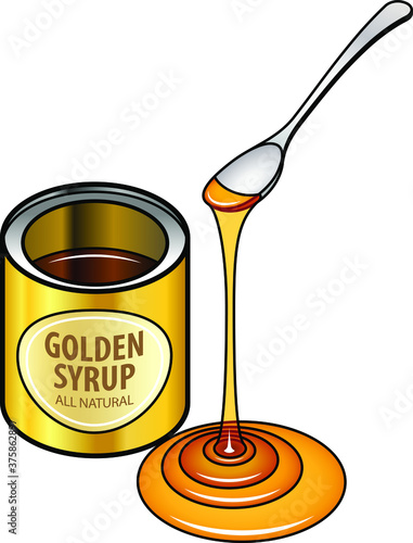 A tin of sticky sweet golden syrup.