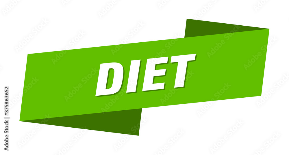 diet banner template. ribbon label sign. sticker diet banner template. ribbon label sign. sticker
