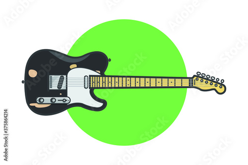 electric guitar vector illustration design source