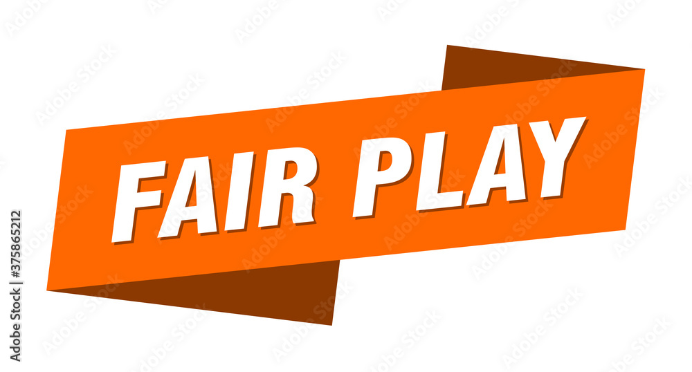 fair play banner template. ribbon label sign. sticker fair play banner template. ribbon label sign. sticker