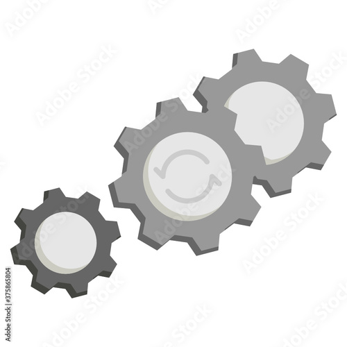 Merger and Acquisition Implementation Process Engine Cocnept, Business consolidation in progress on White background, Bunch of Gears Connected with each Other Vector Color Icon Design, M&A Symbols 