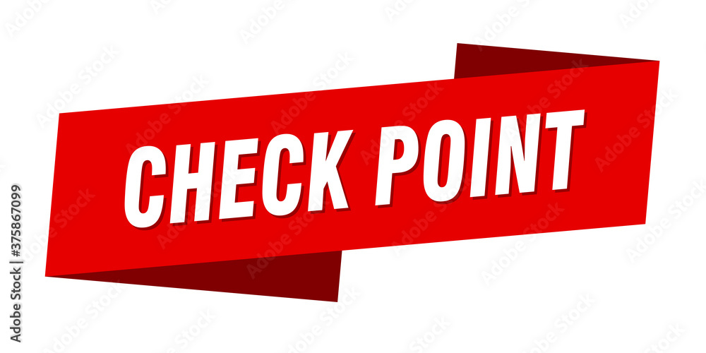 check point banner template. ribbon label sign. sticker check point banner template. ribbon label sign. sticker
