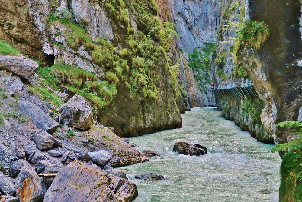 Aareschlucht, Meiringen, Zentralschweiz Aareschlucht, Meiringen, Zentralschweiz