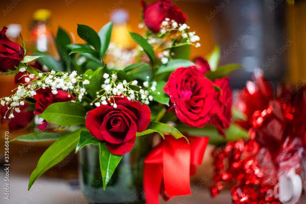 Obraz premium bunch of red roses