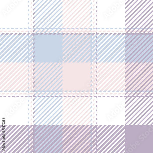 Plaid or tartan vector is background or texture in many color of graphic design