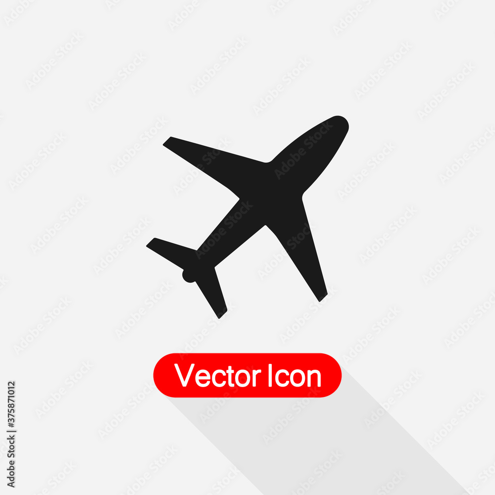 Aircraft Icon, Plane Icon Vector Illustration Eps10 Aircraft Icon, Plane Icon Vector Illustration Eps10