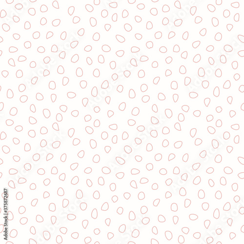 Seamless vector background with pink elements. Abstract ornament. Dotted abstract pink pattern