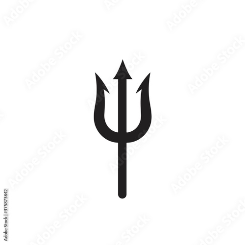trident logo vector icon template  illustration