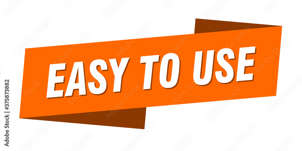 easy to use banner template. ribbon label sign. sticker easy to use banner template. ribbon label sign. sticker
