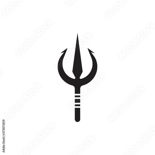 trident logo vector icon template  illustration