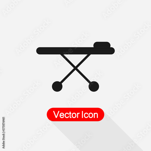 Reanimation Bed Icon Vector Illustration Eps10