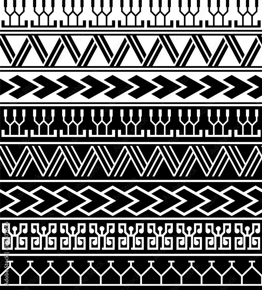 Polynesian Tattoo Vector Design Images, Polynesian Tattoo Indigenous  Primitive Art, Drawing, Net, Design PNG Image For Free Download
