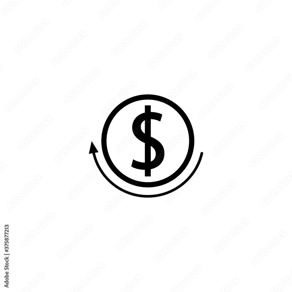 cost icon, decrease, increase icon vector symbol isolated illustration white background cost icon, decrease, increase icon vector symbol isolated illustration white background