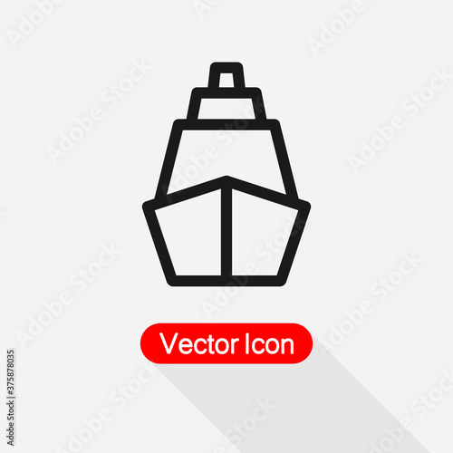 Ship Icon Vector Illustration Eps 10