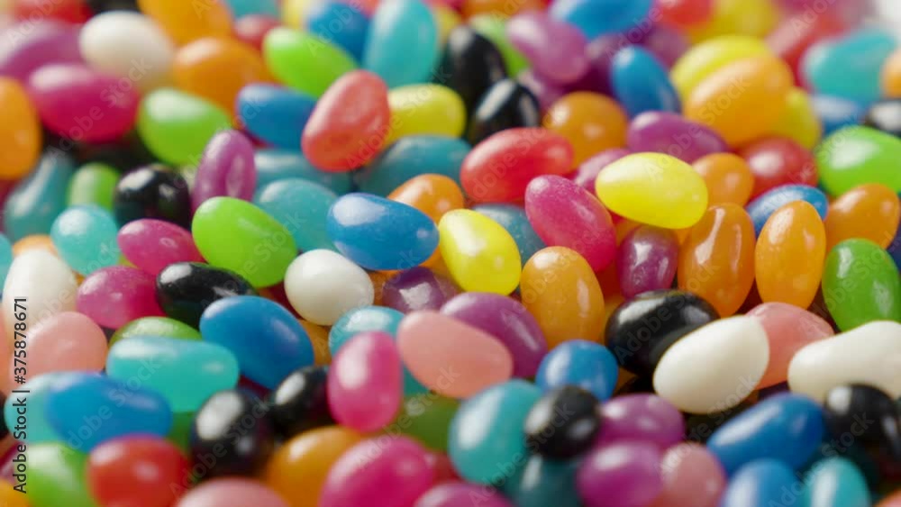 Colourful Jelly Beans Rotating Loop Centred Colourful Jelly Beans Rotating Loop Centred