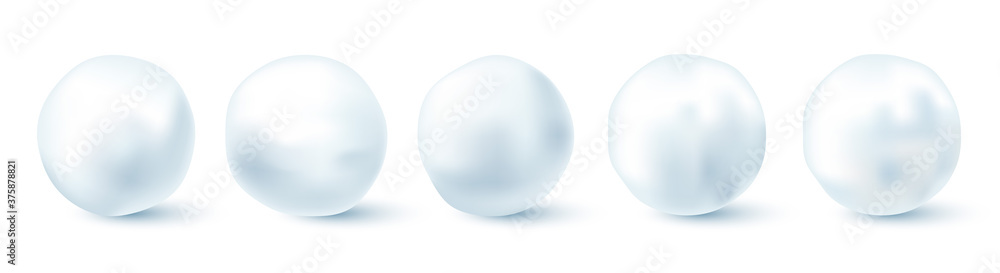 Snowball isolated on white background. Snowballs collection. Frozen ice ball. Winter decoration for Christmas or New Year. Vector snow. Snowball isolated on white background. Snowballs collection. Frozen ice ball. Winter decoration for Christmas or New Year. Vector snow.