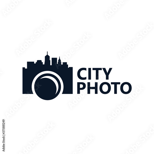 City Photography Logo Template Design Vector