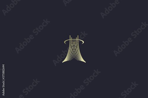 Luxury Gold Building Real Estate Logo